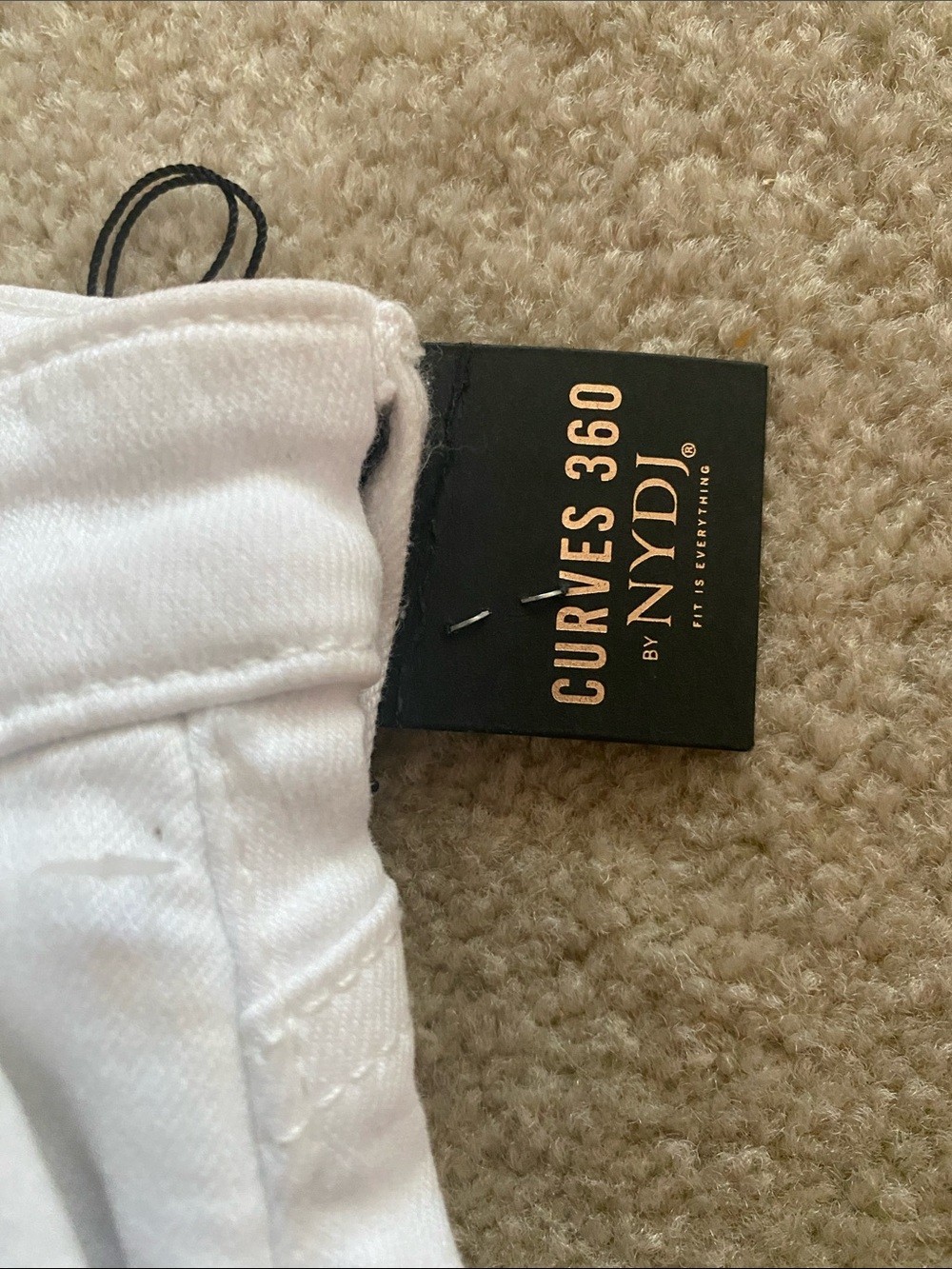 Curves 360 by NYDJ size 24 SHORT white ankle pants - Picture 2 of 8